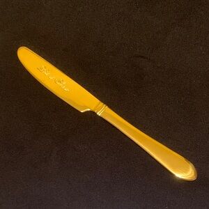 Lennox Gold Stainless Steel Let It Snow Engraved Holiday Knife